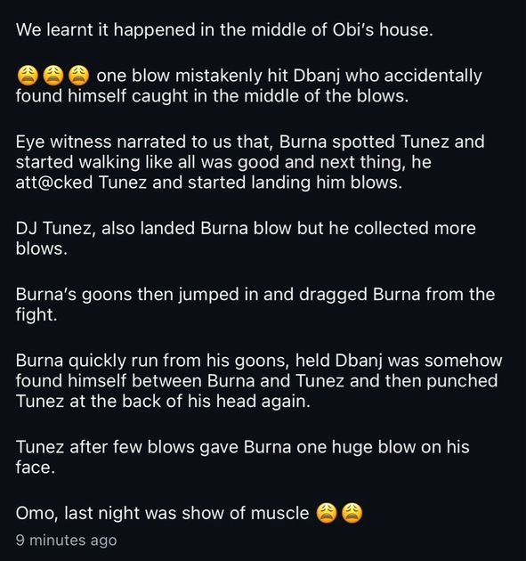 Mr_Md33_'s tweet image. Burna chop blow from tunez. Meanwhile Dbanj way nothing concern am o