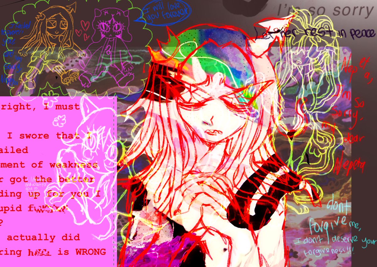 seasakitten's tweet image. sad #meowrails from when i was #sad so i took it out on #equius and #nepeta