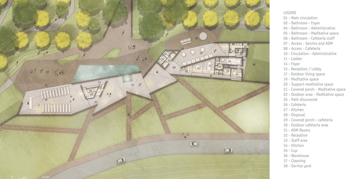 Architizer's tweet image. A linear incision organizes this memorial, using movement, light and material to structure the experience of remembrance.

📍 Brumadinho, Brazil
Project by: Gustavo Penna Arquitetos Associados
Details: hubs.la/Q049P1Nw0