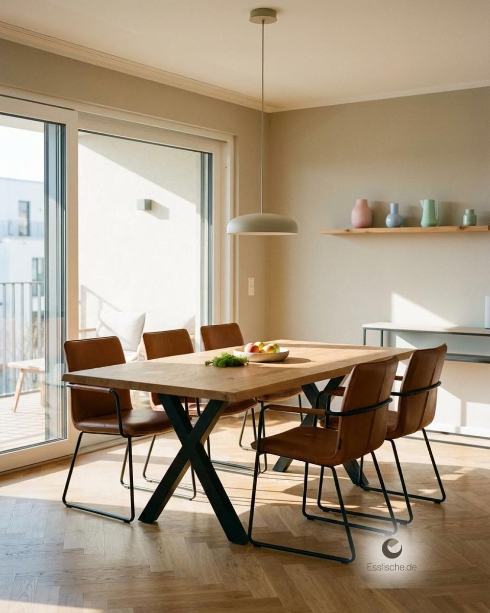 Frischer Wind im Frühling? Der Friuli Esstisch aus Wildeiche bringt zeitloses Design &amp; Leichtigkeit in dein Zuhause. Holz oder Keramik – was ist dein Esstisch-Favorit?
#FriuliTisch #Massivholzliebe #Wohnideen #Frühlingsfrische tinyurl.com/23frscfv