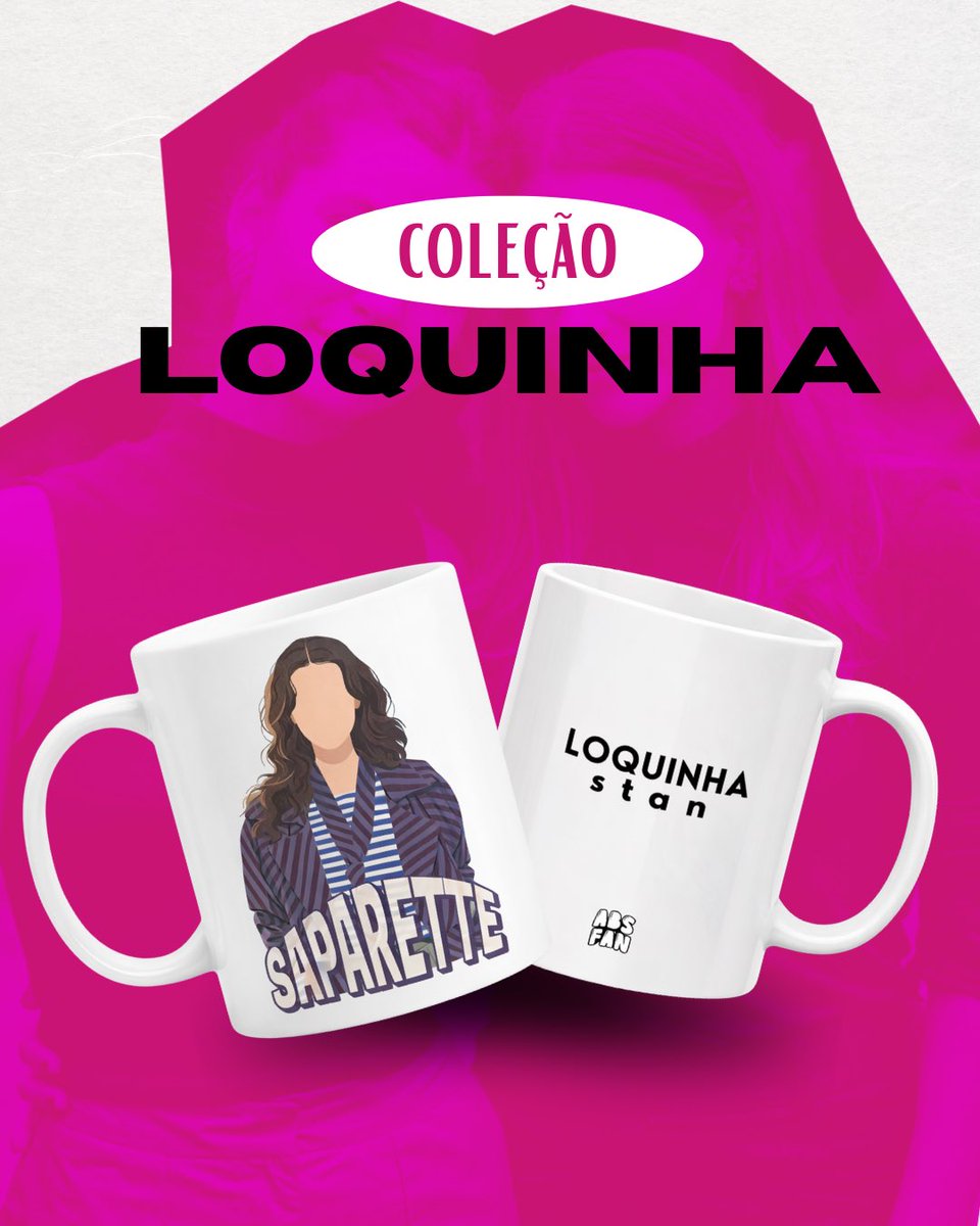 Absfanstore's tweet photo. NOSSAS CANECAS DE #LOQUINHA 🥹💖
chama a gente lá no insta pra pedir a sua!
#loquinha #novelas #canecas https://t.co/DRu97HTIvi
