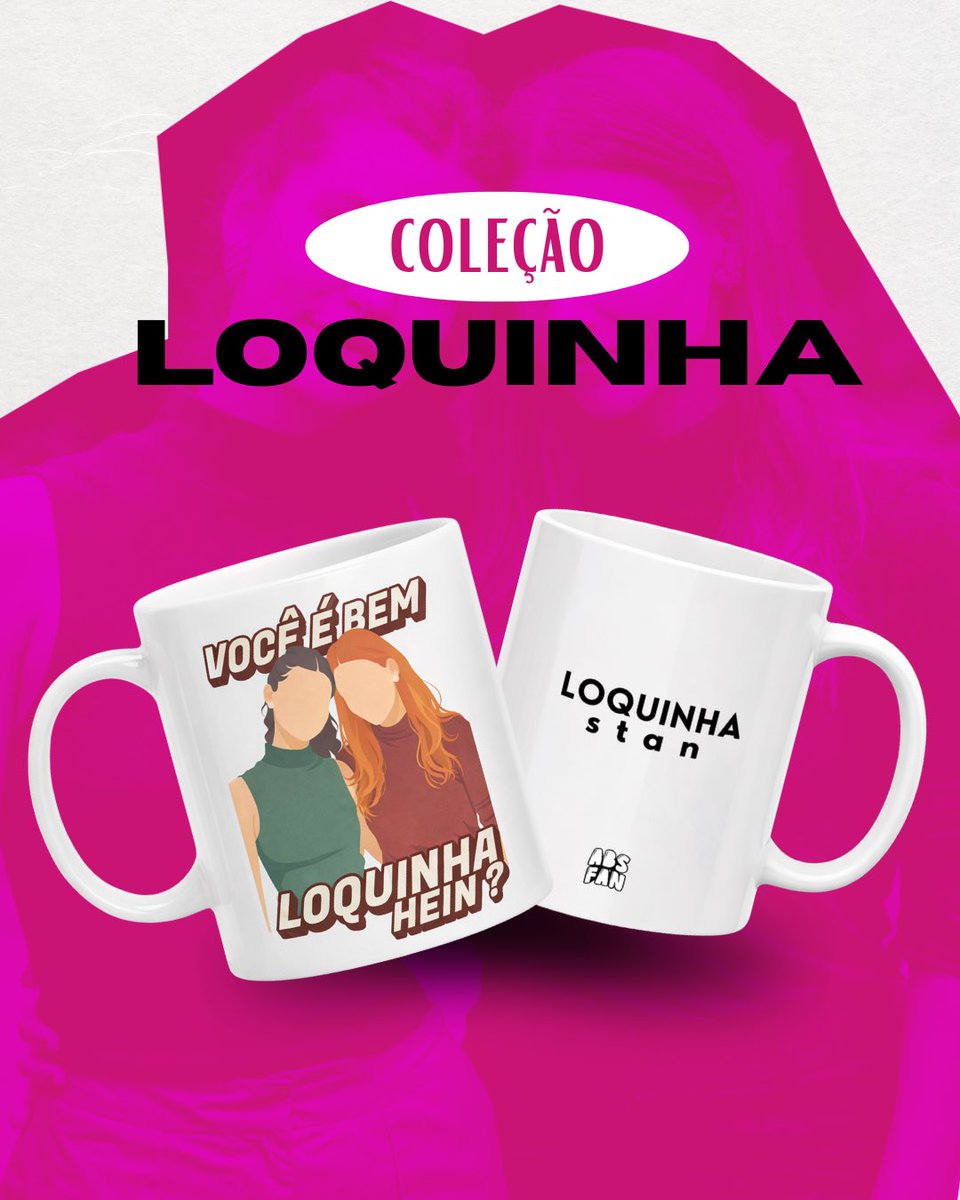 Absfanstore's tweet photo. NOSSAS CANECAS DE #LOQUINHA 🥹💖
chama a gente lá no insta pra pedir a sua!
#loquinha #novelas #canecas https://t.co/DRu97HTIvi
