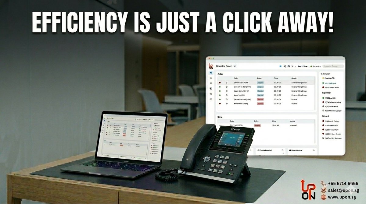 uponsg's tweet photo. Efficiency is just a click away.
One screen. Full visibility. See every call. Manage every moment.
👉 Book your demo today: https://t.co/e5stk3jXEF
#CloudPBX #Yeastar #SmartOffice #UPONSG #Digitaltransformation https://t.co/F1UkqFux8r