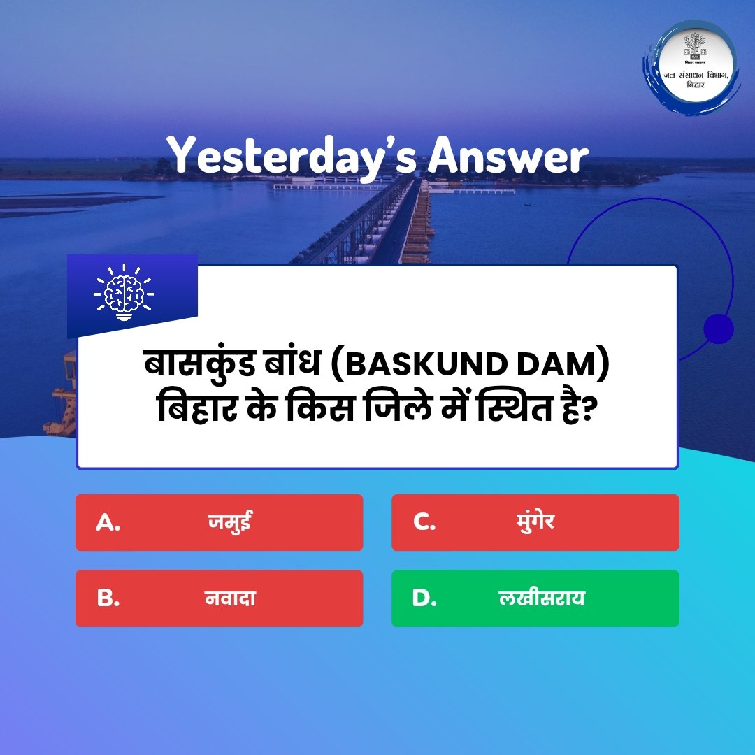 Water Resources Department, Government of Bihar tweet media