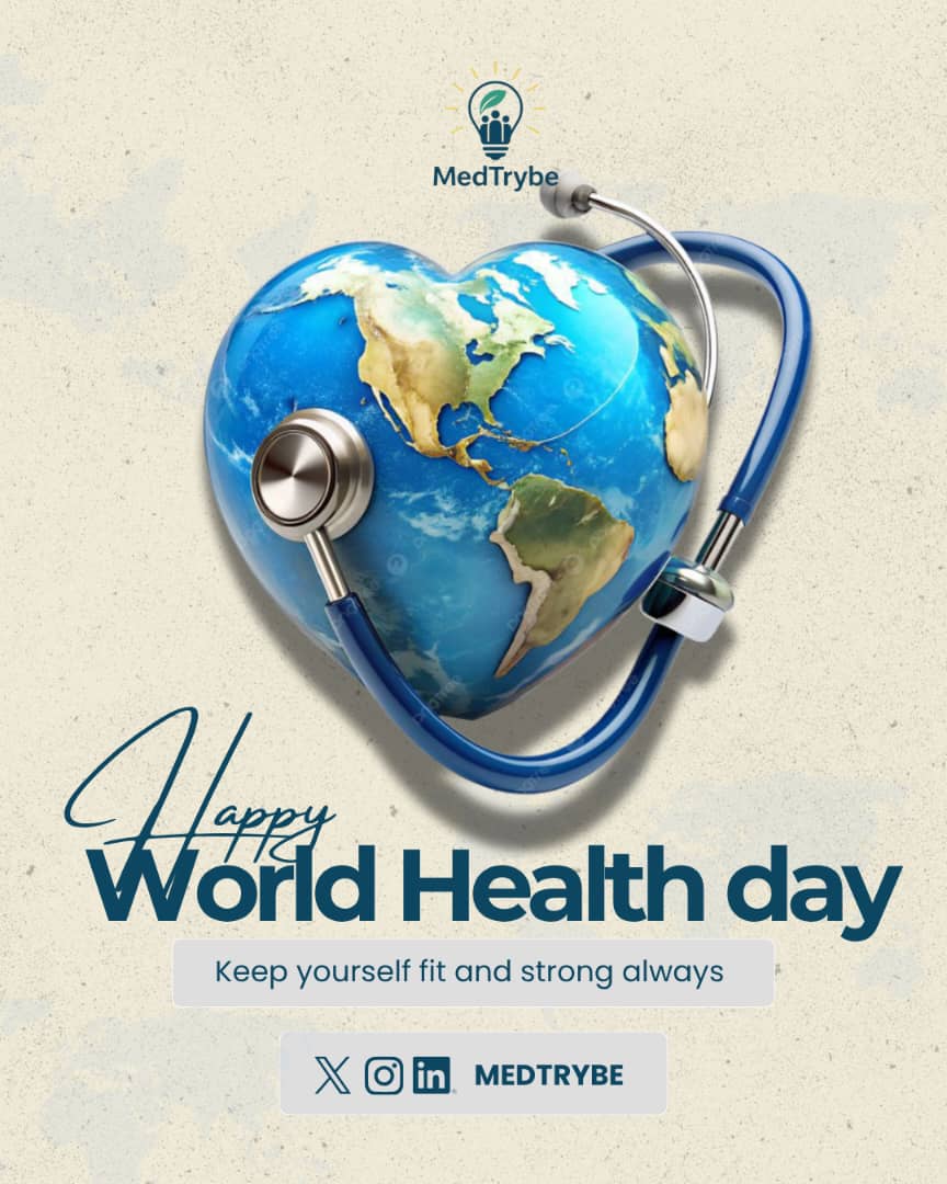 medtrybe's tweet photo. Health is the heart and wealth of the world. ❤️

This World Health Day, MedTrybe is reminding you: You can't show up for the world if you don't show up for yourself.

Stay fit. Stay strong. Keep the pulse going.💙

Happy World Health Day! 🎉

#MedTrybe #WorldHealthDay2026 https://t.co/DydH4ItY8F