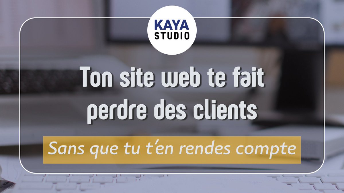 KayaStudioFR's tweet photo. ⚠️ Ton site web peut te faire perdre des clients...
sans que tu t'en rendes compte.

Et le pire ?
Beaucoup d'indépendants pensent que "ça va". https://t.co/IltHKWjLOK