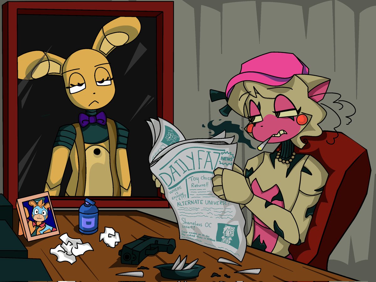 SwagBeav's tweet photo. MAS ...?
SBAWM...?
SAGF (super angry grandfather) ...?
Im not sure what to call this swap universe
Credits: @QuietTomato
#springtrapandmangle #fnafart https://t.co/qXlX0mZpWh