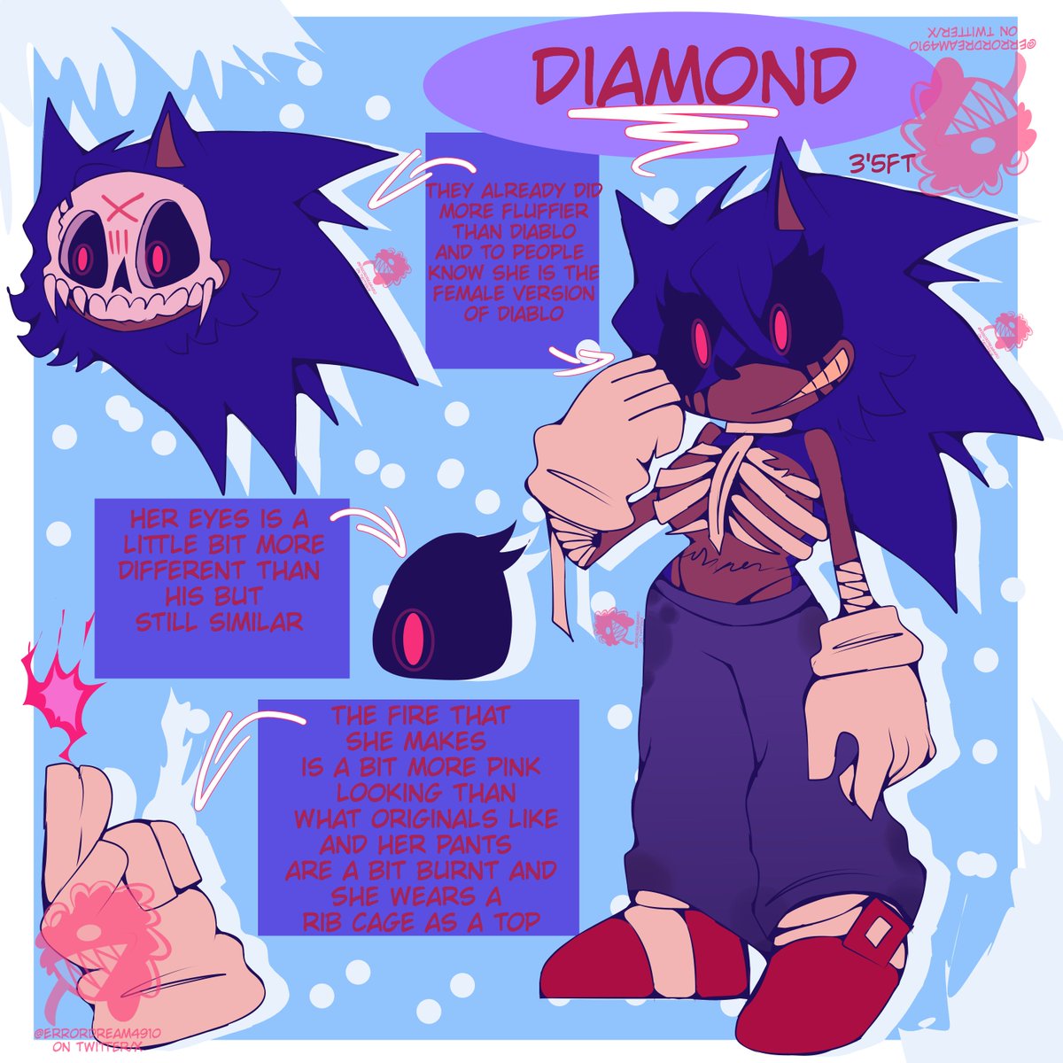 Errordream4910's tweet image. My Toast is burned!?
(Diamond New design and she has a new name)
#Swapuniverseexe #RerunUST #Digitalart