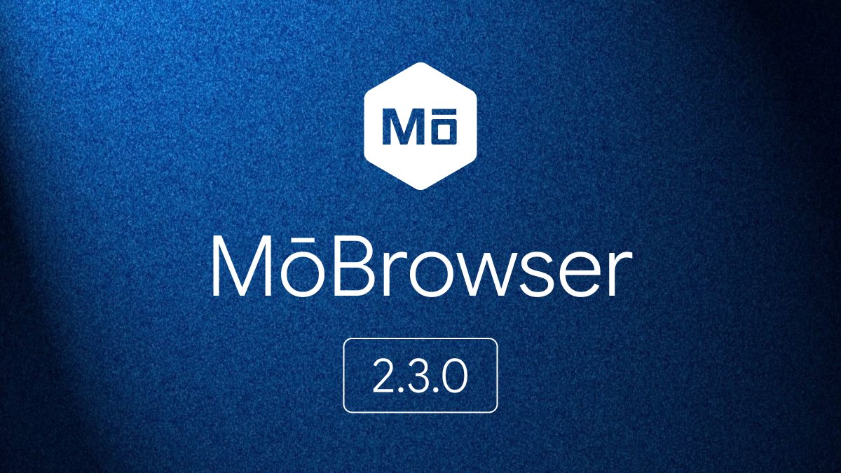 MoBrowserSDK's tweet photo. 🚀 MōBrowser 2.3.0 is out!

What's new:

✓ AI agents support
✓ Preferences API
✓ Pre-load JavaScript injection
✓ Screenshot protection

👉🏻 Read more: https://t.co/hkbzFEDFVp https://t.co/dAjEqcDnDC
