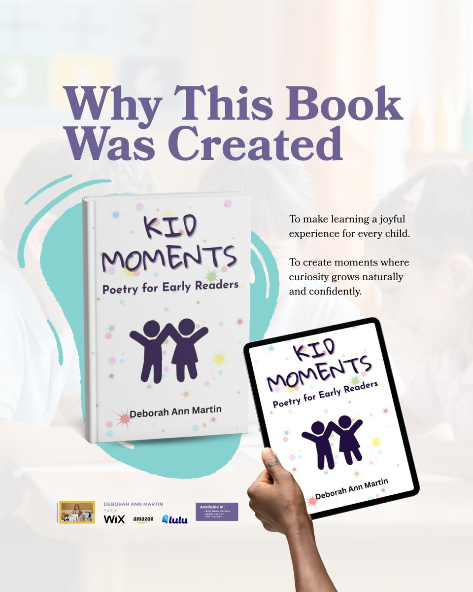 DeborahMar35329's tweet photo. Kid Moments was created because learning shouldn’t feel overwhelming.

It should feel light, playful, and encouraging.

https://t.co/MaxTSvh1PX 

#LearnThroughPlay #KidsEducation #PositiveLearning https://t.co/58v8ayzttd