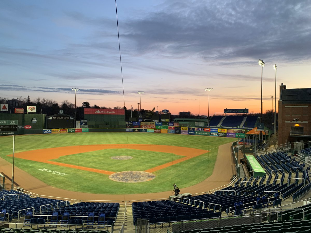 PortlandSeaDogs's tweet image. Dawn of a new season. #OpeningDay