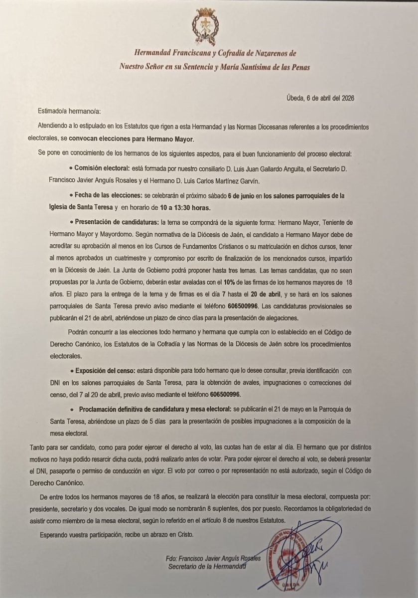 Hermandad de la Sentencia, de Úbeda tweet media