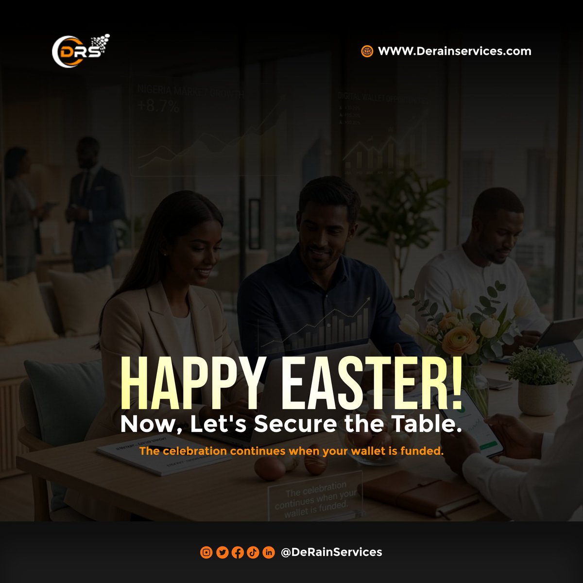 DerainServices's tweet photo. Happy Easter! 🕊️ Stopping your savings halfway is like leaving your roof open when rain is falling. ☔️ 

The Direct Food plan works best when you are consistent. 

Fund your wallet today and secure your peace of mind. 

 #DRS2026 https://t.co/E2N081Ag4S