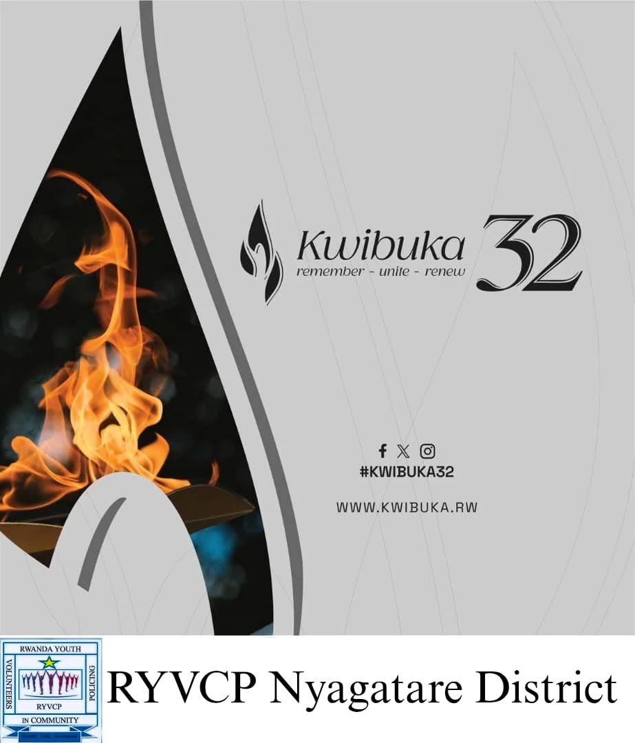 Uyumunsi turi <a href="/_Kwibuka32/">#Kwibuka32</a> abazize genocide yakorewe abatutsi muri mata 1994.
Urubyiruko rw'Abakorerabushake dufite inshingano :
Kurinda amateka yacu
Guharanira ukuri
Kubaka igihugu gishingiye ku bumwe n’ubudaheranwa
Ntituzahakana
 Ntituzibagirwa 
Tuzubaka u Rwanda rwiza twifuza.