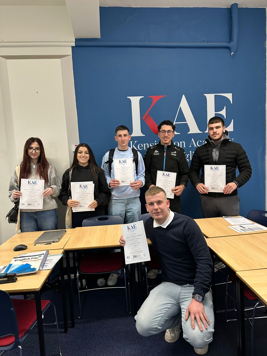 KAESocial's tweet photo. Well done to our lovely French students, it's been a pleasure having you study with us 🎓 We hope that you enjoyed your week with us and to see you back at KAE one day 👋
.
.
.
.
.
#studyinlondon #studyintheuk #englishasaforeignlanguage #englishasasecondlanguage #lifeinlondon https://t.co/GD06eSGfDd