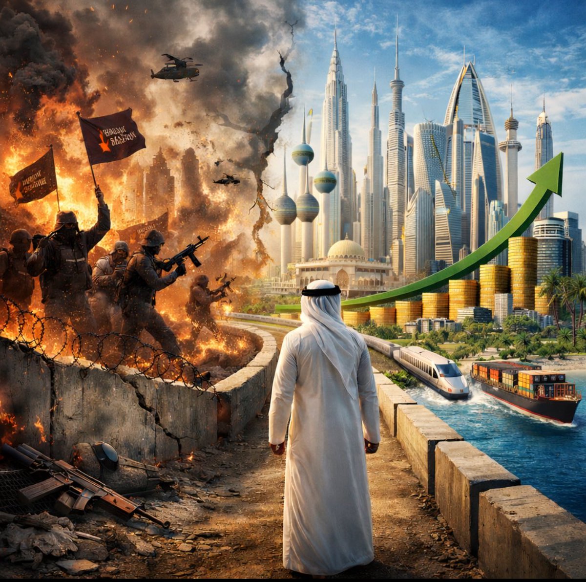 AlhamliGh's tweet photo. الدول اللي فشلت في بناء أوطانها، تريد من الخليج ترك مسار التنمية والنهضة ويدخل دوامة الحروب!
الخليج اختار طريق القوة الحقيقية: اقتصاد، استقرار، ورؤية للمستقبل… 
ليس وقود لصراعات الآخرين

نجاحنا مستمر… رغم أنف كل من يراهن على سقوطه

#نفط_الكويت
#دول_الخليج https://t.co/abNKUcWWo3
