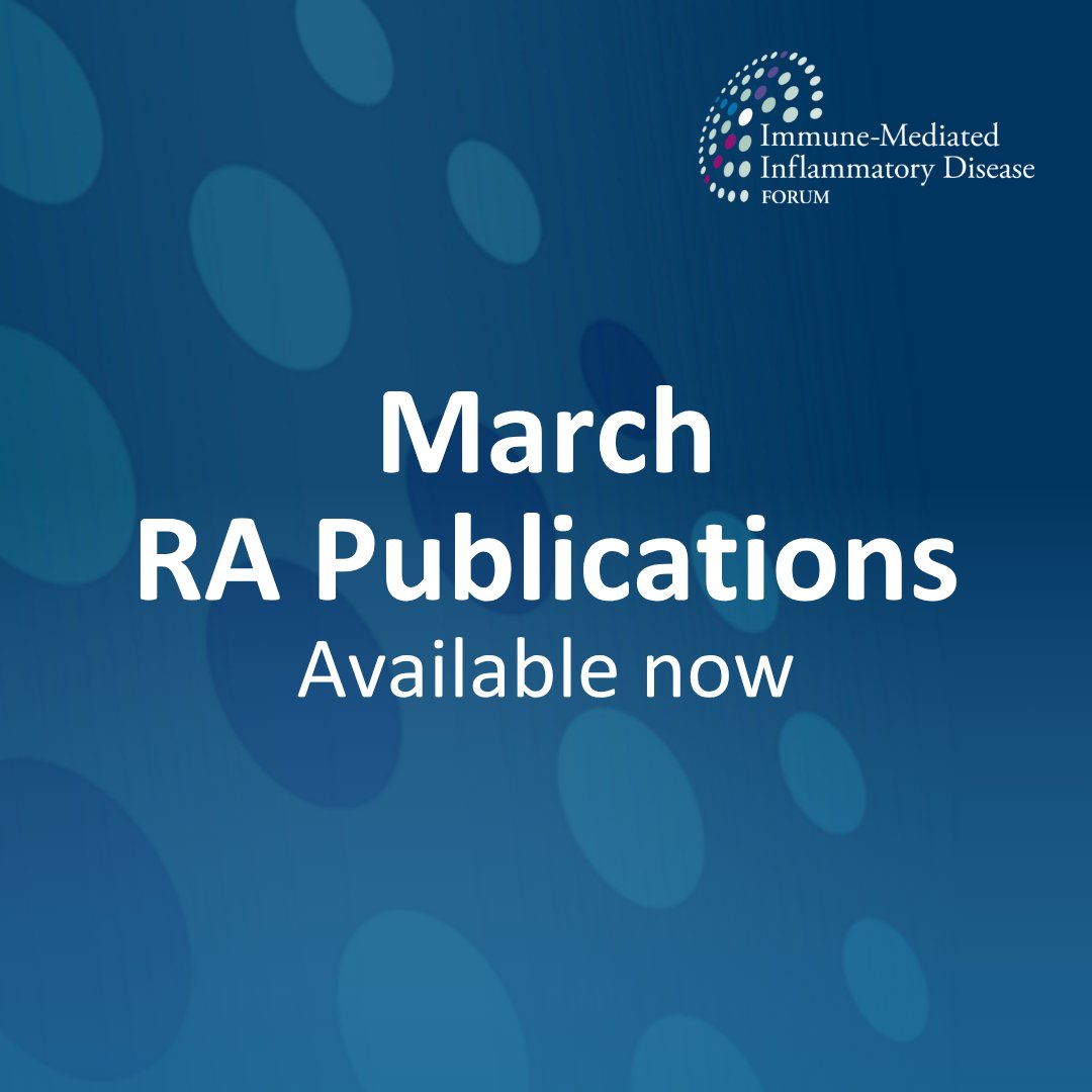 Immune-Mediated Inflammatory Disease Forum tweet media