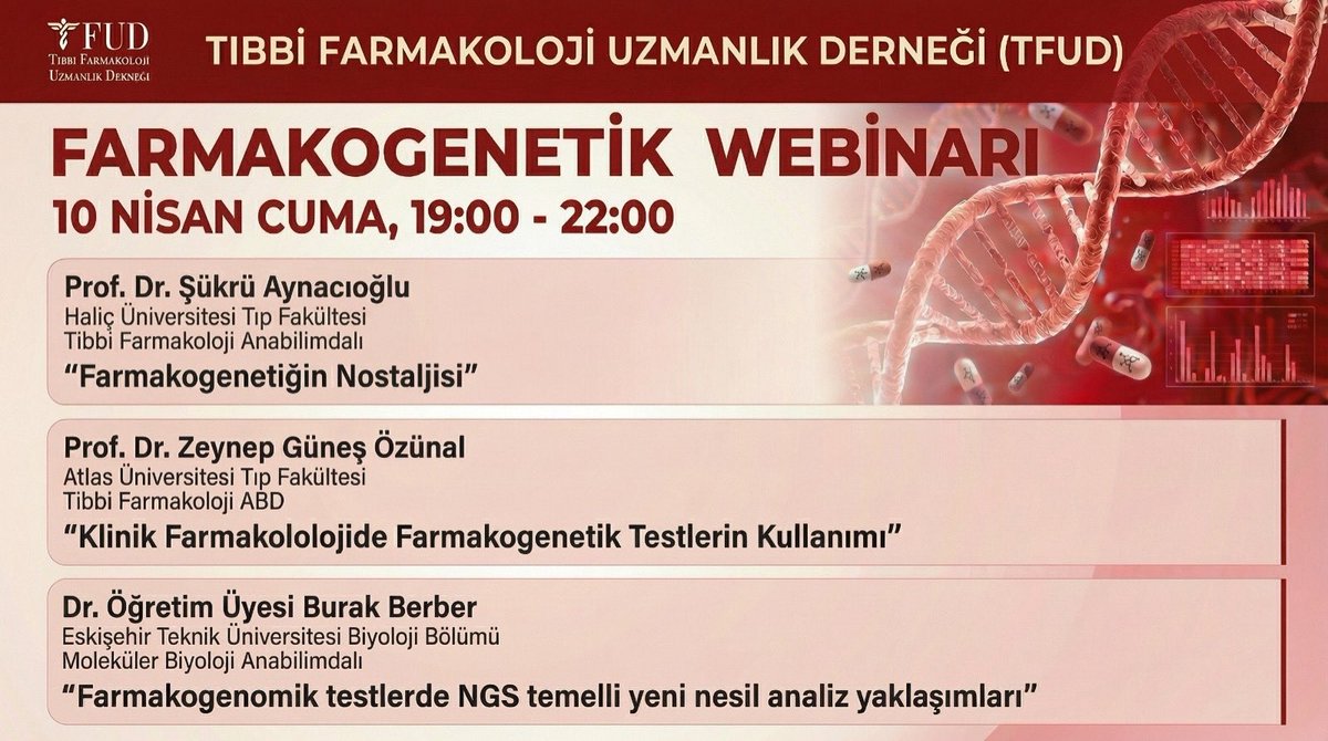 tfud2019's tweet photo. TFUD olarak, kişiselleştirilmiş tedavileri masaya yatıracağımız Farmakogenetik webinarımıza bekliyoruz. Farmakogenetiğin dünü, bugünü ve yarınını konuşacağımız etkinliğimiz için katılım linki daha sonra paylaşılacaktır. Görüşmek üzere 🍀 https://t.co/LhdW1wRBpd
