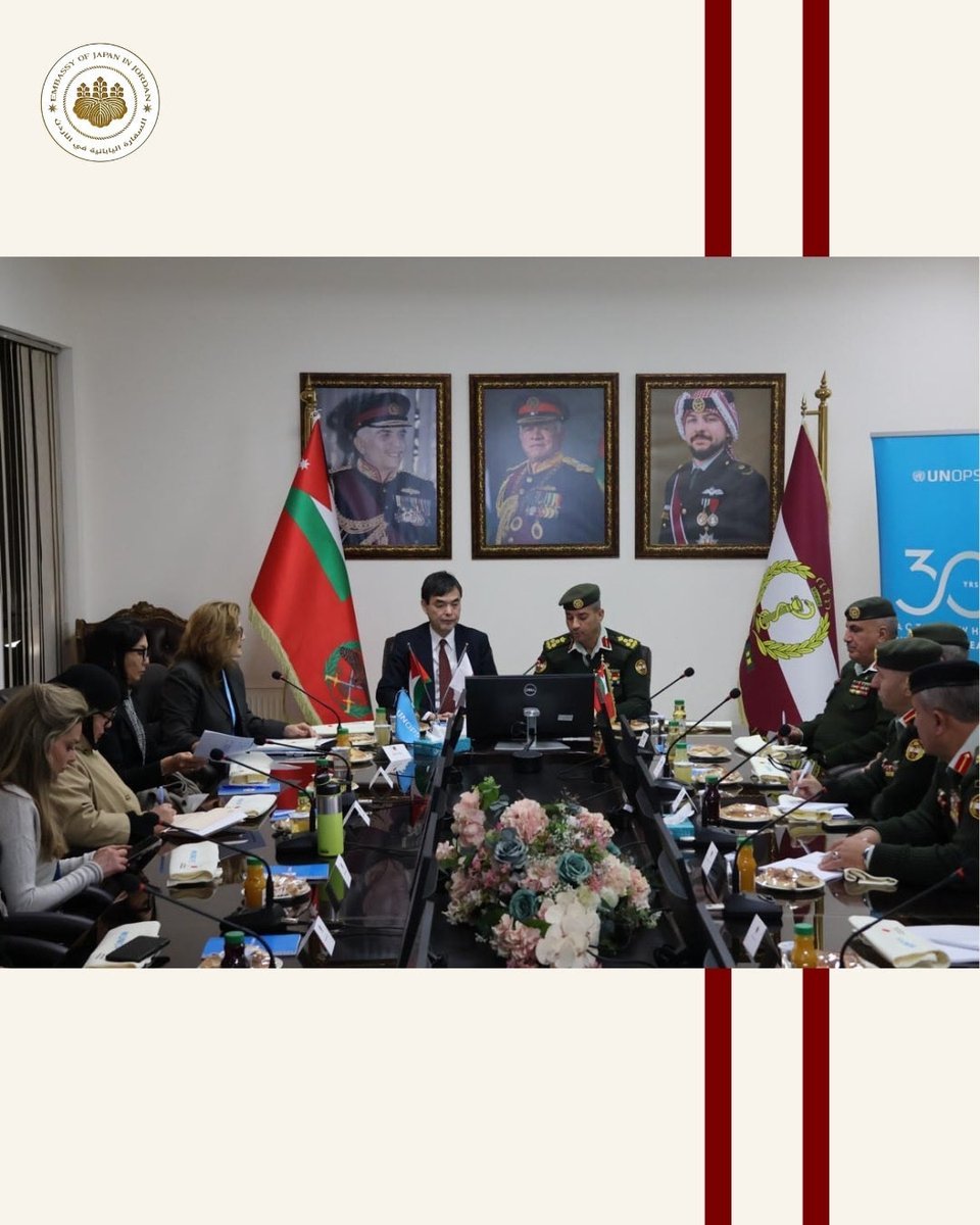japaninjordan's tweet photo. ✅في 25 اذار 2026، حضر السفير أساري هيديكي حفلاً في مدينة الملك حسين الطبية لتسليم المعدات الطبية الذي تم تنفيذه بواسطة مكتب الأمم المتحدة لخدمات المشاريع، والذي يعكس التزام اليابان الإنساني بدعم الأردن في التغلب على الأزمة الحالية مع تعزيز مكانتها كركيزة للاستقرار الإقليمي. 🇯🇵🇯🇴 https://t.co/VcPU1Kb5SX