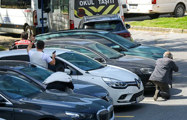 geotechwar's tweet image. Shooting near the Israeli consulate in Istanbul (Beşiktaş district), Turkey. 

Three assailants were neutralized after a gunfire exchange; 2 police officers were injured. 

No further casualties reported amid heavy police response. Turkish authorities are investigating.