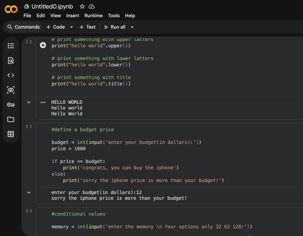 JasonAntay's tweet photo. If you’re learning Python, definitely try using Jupyter Notebook (.ipynb) on the web — super easy to use, beginner friendly, and perfect for testing code step by step. Really useful for practicing data projects and learning faster 🚀🐍 #python #ipynb 

Example Below: </> https://t.co/UuR8vYjdy4