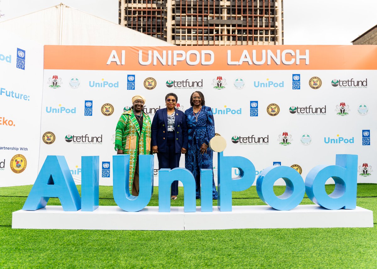 UNDPNigeria's tweet photo. Today, we open the doors 🚀

The UNIPOD Space is officially launching at the University of Lagos, a hub designed to empower the next generation of Nigerian innovators, creators, and entrepreneurs.

🔴Watch the launch live: https://t.co/75RKeHysE8 https://t.co/BrK2kIESEt