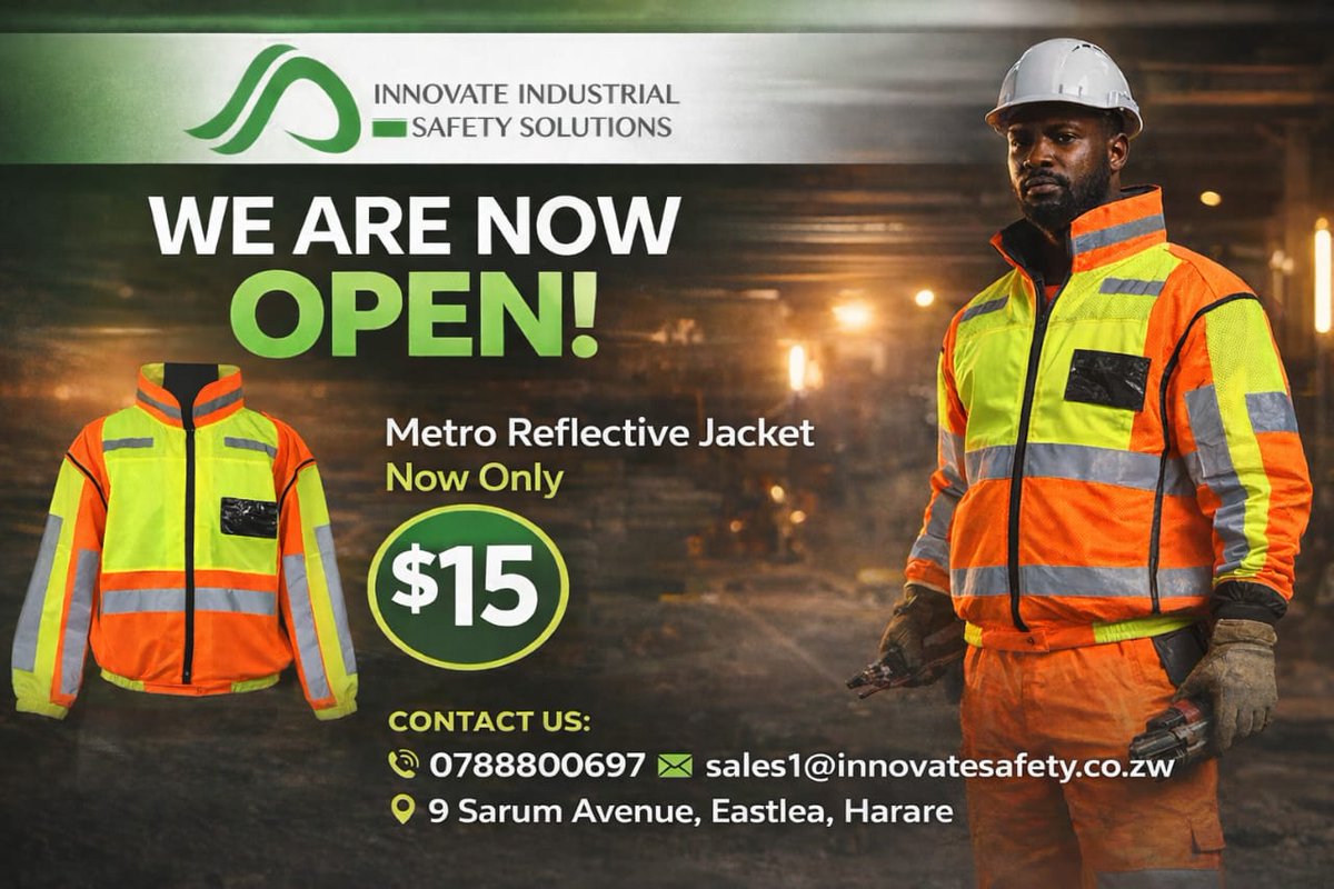 InnovateSafety's tweet photo. We are now open , business as usual , What are you looking for ? We are at your service for all your PPE ! Visit us at 9 Sarum Avenue Eastlea ! #innovatesafety #safetyfirst #besafewithus https://t.co/HBWc50Fhca