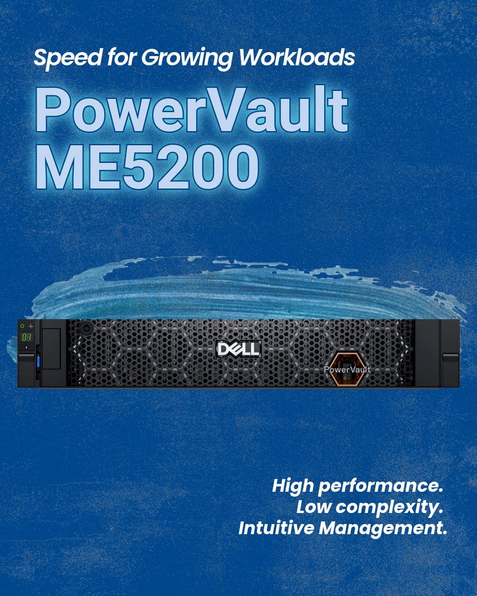 jcfernandezpena's tweet photo. Whether you’re running VMs, DBs or Backup workloads, PowerVault ME5200 Series provides the performance and consistency SMBs rely on. Learn more: https://t.co/v5UwhA4wK4 

#StoragePerformance #IOPS #DellTech #iwork4dell #iwork4dell https://t.co/wOhs66JYHQ