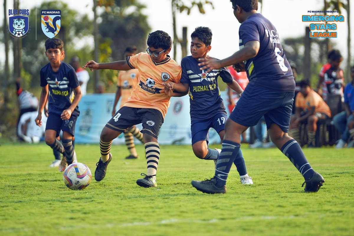 fcmadras's tweet photo. The #EmergingStarsLeague wrapped up with passion, intensity, and unforgettable moments. π
#IndianFootball #GrassrootsFootball #FCMadras #BlueCubs https://t.co/Loo4z8Ctnu