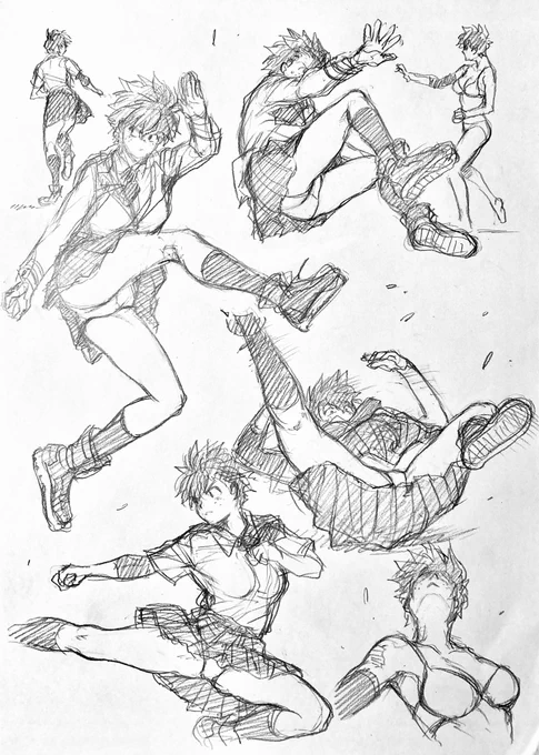 ラフ描き、💥🥦(♀)
再掲

パンチラ 
