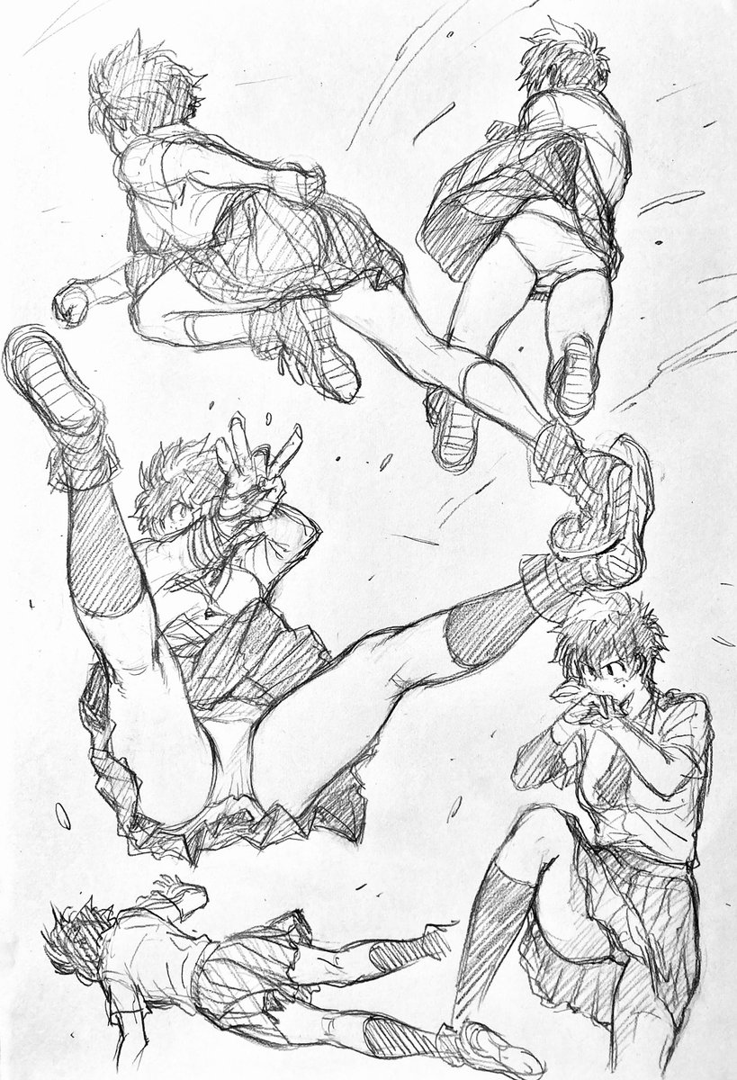 ラフ描き、💥🥦(♀)
再掲

パンチラ 