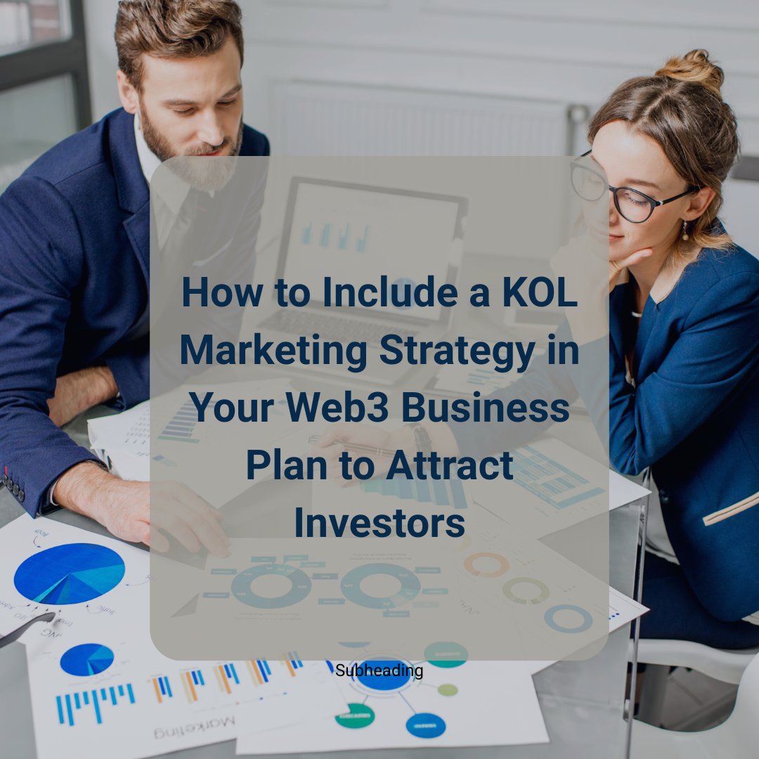 wiseplans's tweet photo. How to Include a KOL Marketing Strategy in Your Web3 Business Plan to Attract Investors

Read More: https://t.co/Y56JHOgYzi

#Web3 #KOLMarketing #CryptoMarketing #BlockchainMarketing #Web3Business #CryptoStartups #Web3Strategy #CryptoVC #VentureCapital #WiseBusinessPlan https://t.co/nG2Wzy36OZ