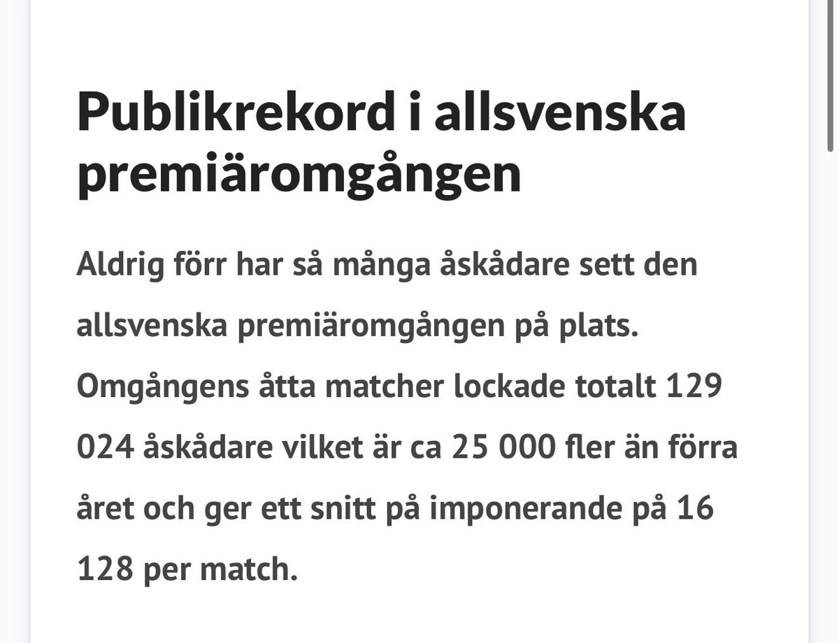 Stort av alla att gå på fotboll när det är så pass farligt som det är att befinna sig på en fotbollsläktare i Sverige idag. 🫶🏻