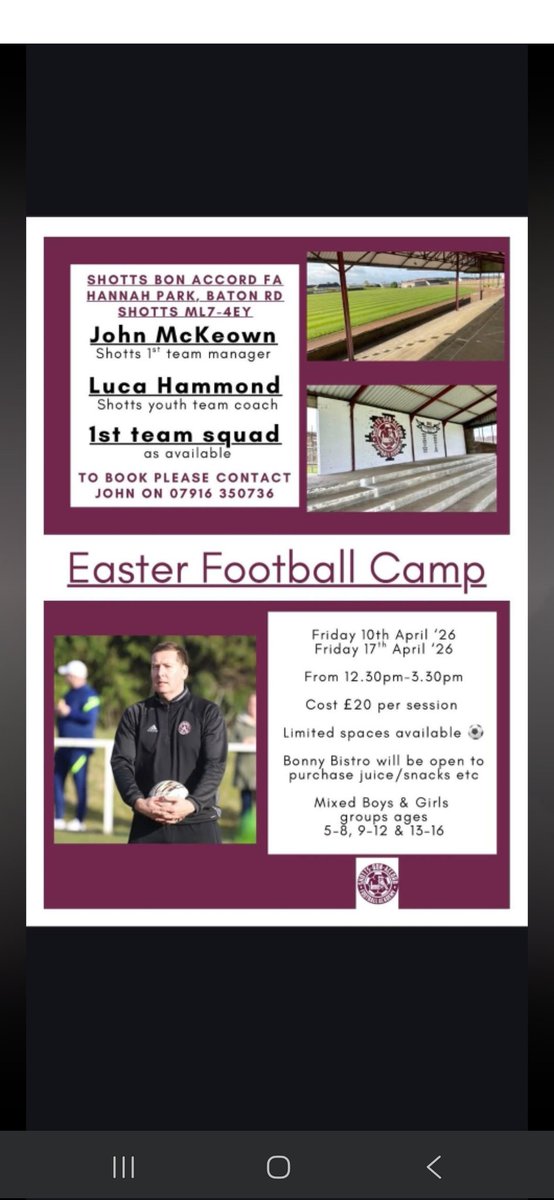Still time to get your name down for friday
