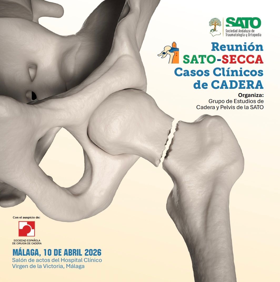 seccadera's tweet photo. 🦴 Reunión SATO-SECCA | Casos Clínicos de Cadera
📅 10 abril 2026 · Málaga
🏥 H. Clínico Virgen de la Victoria
Artroplastia primaria, fracturas, revisión y complicaciones. Inscripción gratuita.
¿Tienes un caso? Envíalo: secretaria@eventosmce.es
Scientia crescit cum partitura 🔬 https://t.co/3kNNW5mO5B