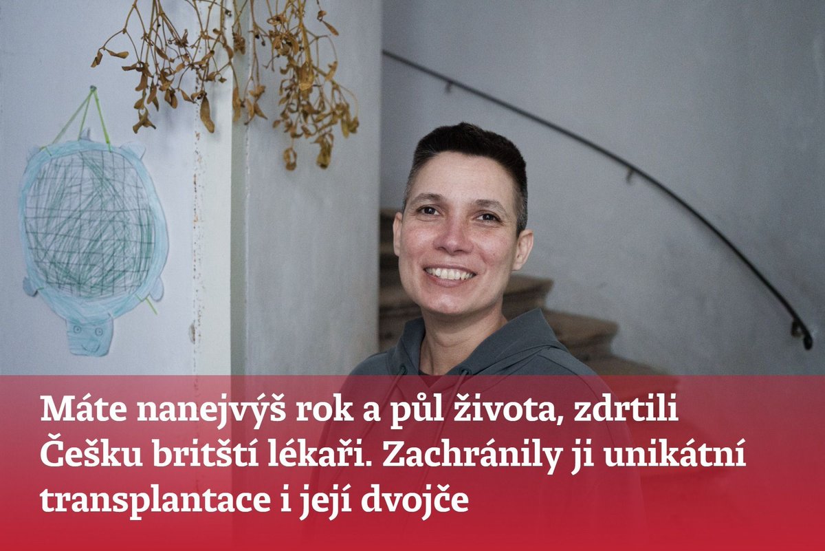 enkocz's tweet photo. https://t.co/7FtBoeQNGa
Češce Kateřině Vráblíkové dávali britští lékaři kvůli rakovině tlustého střeva s metastázemi do jater maximálně rok a půl života. Nakonec ji zachránila transplantace v Praze. „Je to neskutečné. Já opravdu věřila, že umřu,“ říká socioložka. https://t.co/BGN5Kakj91