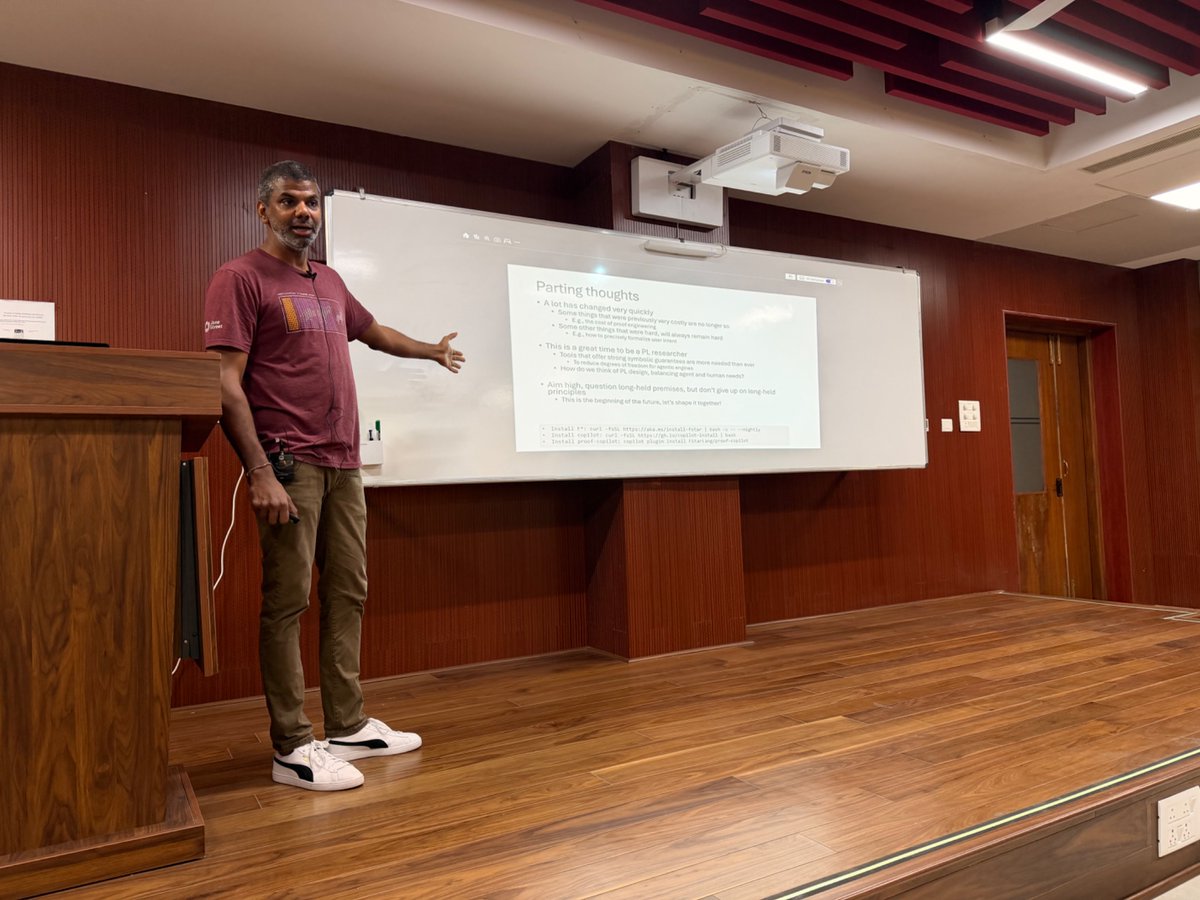 kc_srk's tweet image. Nik argues that it is a great time to be a PL researcher.