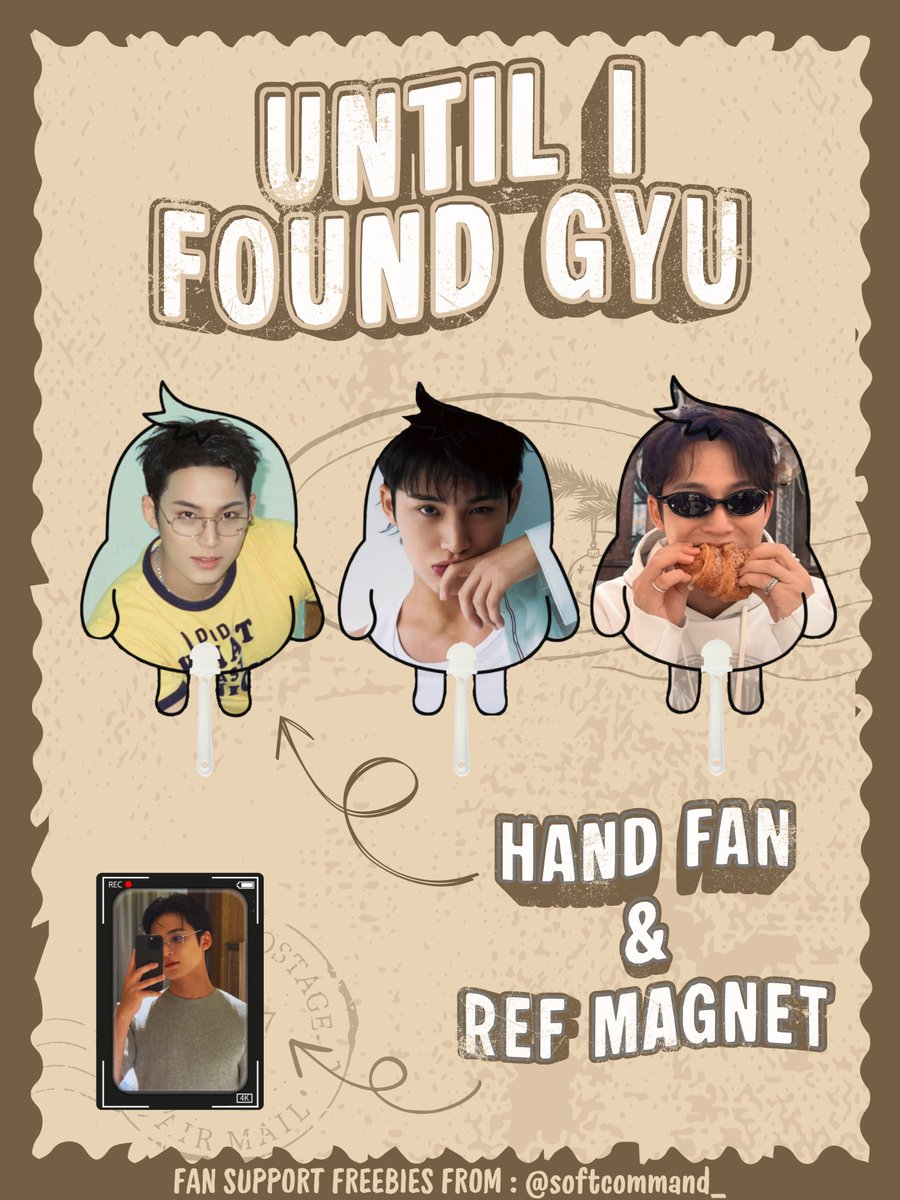 softcommand_'s tweet image. #UntilIFoundGYU Fan Support Freebies from @softcommand_ 

Look for Toram and Tamtam to get one of these!

#UntilIFoundGYU #MINGYU @untilifoundgyu