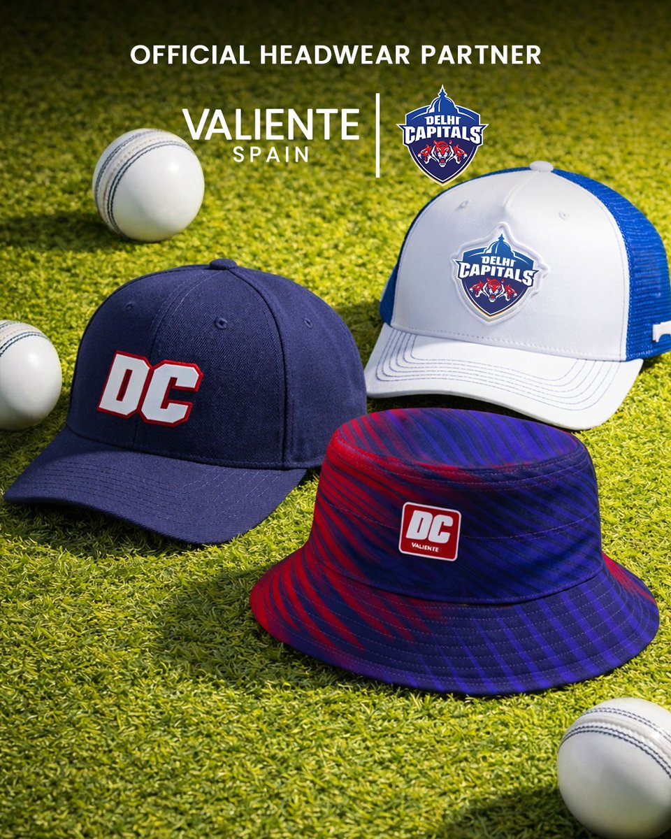 DelhiCapitals's tweet image. Topping it off in style 🤝💙

Proud to partner with Valiente as our Official Headwear Partner, bringing the perfect blend of performance, passion, and street-ready style.

#WelcomeValiente #DelhiCapitals #OfficialPartner #RoarMacha #GameDayStyle #FanGear #CapGameStrong