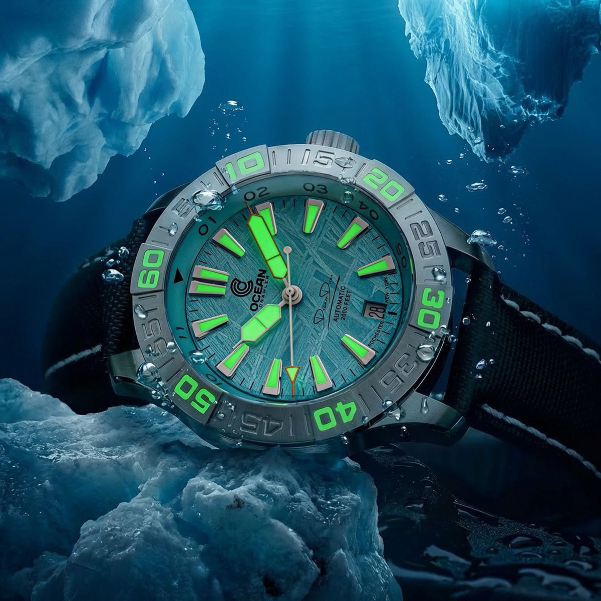 Preorders are live!  Ocean Crawler presents the Polar Ice Meteorite!  An amazing blue meteorite dial on a rugged and durable diver.  Discover this limited edition release and great preorder offers at oceancrawler.com

#watch #watches #timepiece #space #meteorite #wrist