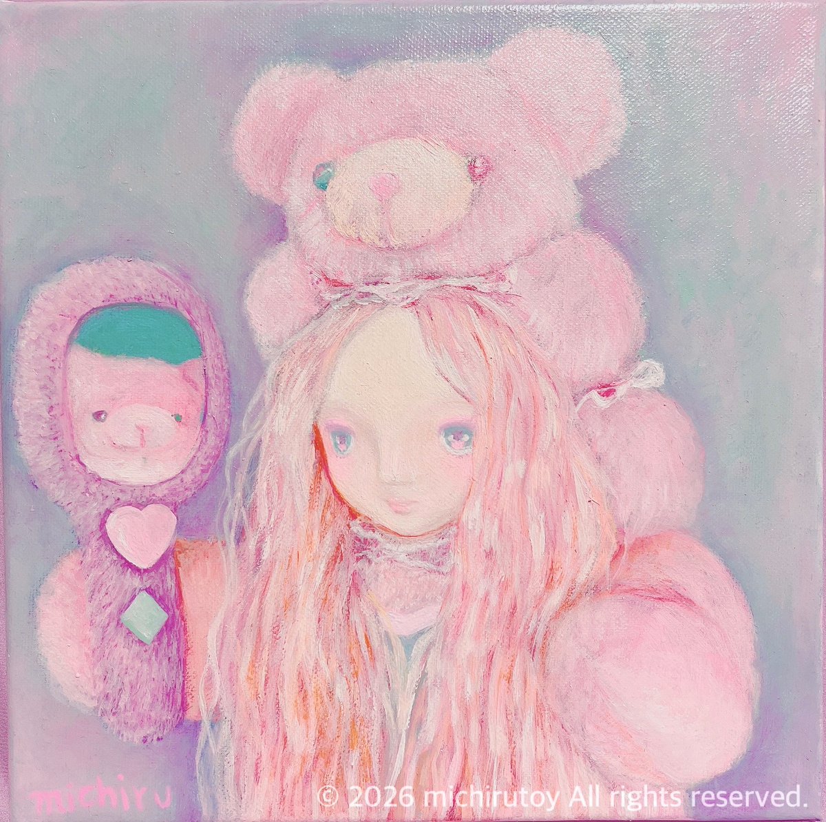 RGB_ypbpr's tweet photo. 「The Girl Possessed by a Teddy Bear 」
oil on canvas, 273×273mm💎
#oilpainting https://t.co/3AcyVzDyD4