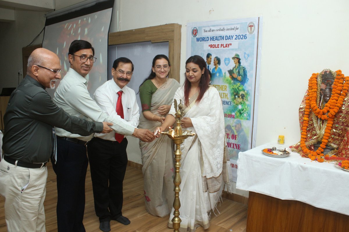 NarainaGroup's tweet photo. Health awareness, but in action!

The Department of Community Medicine conducted an interactive role play on World Health Day to spread the message of preventive care and healthy lifestyles.

#WorldHealthDay2026 #HealthDay2026 https://t.co/EV1QJtTUF8