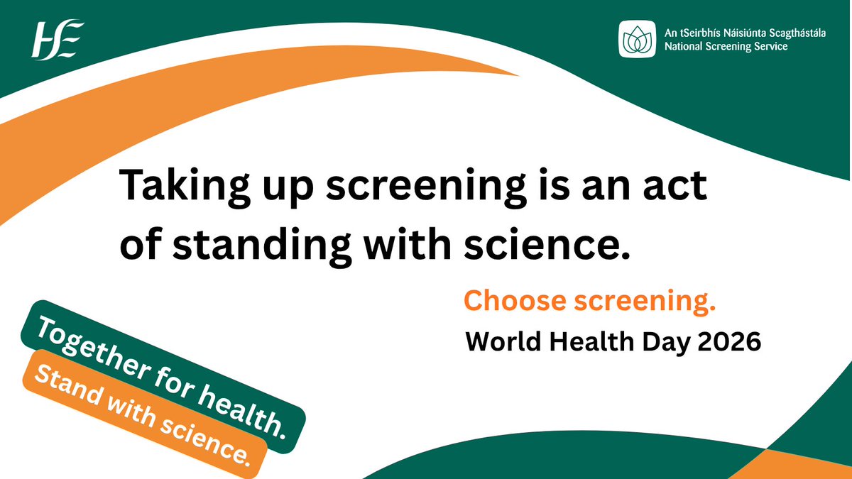 NSShse's tweet photo. Taking part in #screening is an act of standing with science.

Every invitation and test is built on decades of evidence - helping to prevent disease and save lives.

On #WorldHealthDay, read our latest blog: https://t.co/toSkV4jeTf

#StandwithScience #ChooseScreening #WHD2026 https://t.co/kG0eDFN0dR