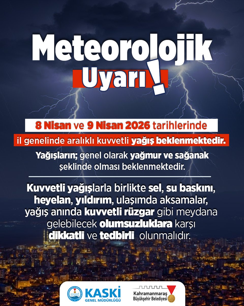 KASKİ Genel Müdürlüğü - Kahramanmaraş tweet media