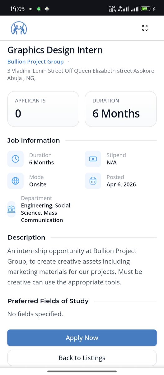 Prof_X777's tweet photo. We have SIWES opportunities for students going on IT.
If you are one or know anyone
Kindly fill out this form.
Please reshare.

https://t.co/ApzSkTbk6o https://t.co/CHt8fpudIm