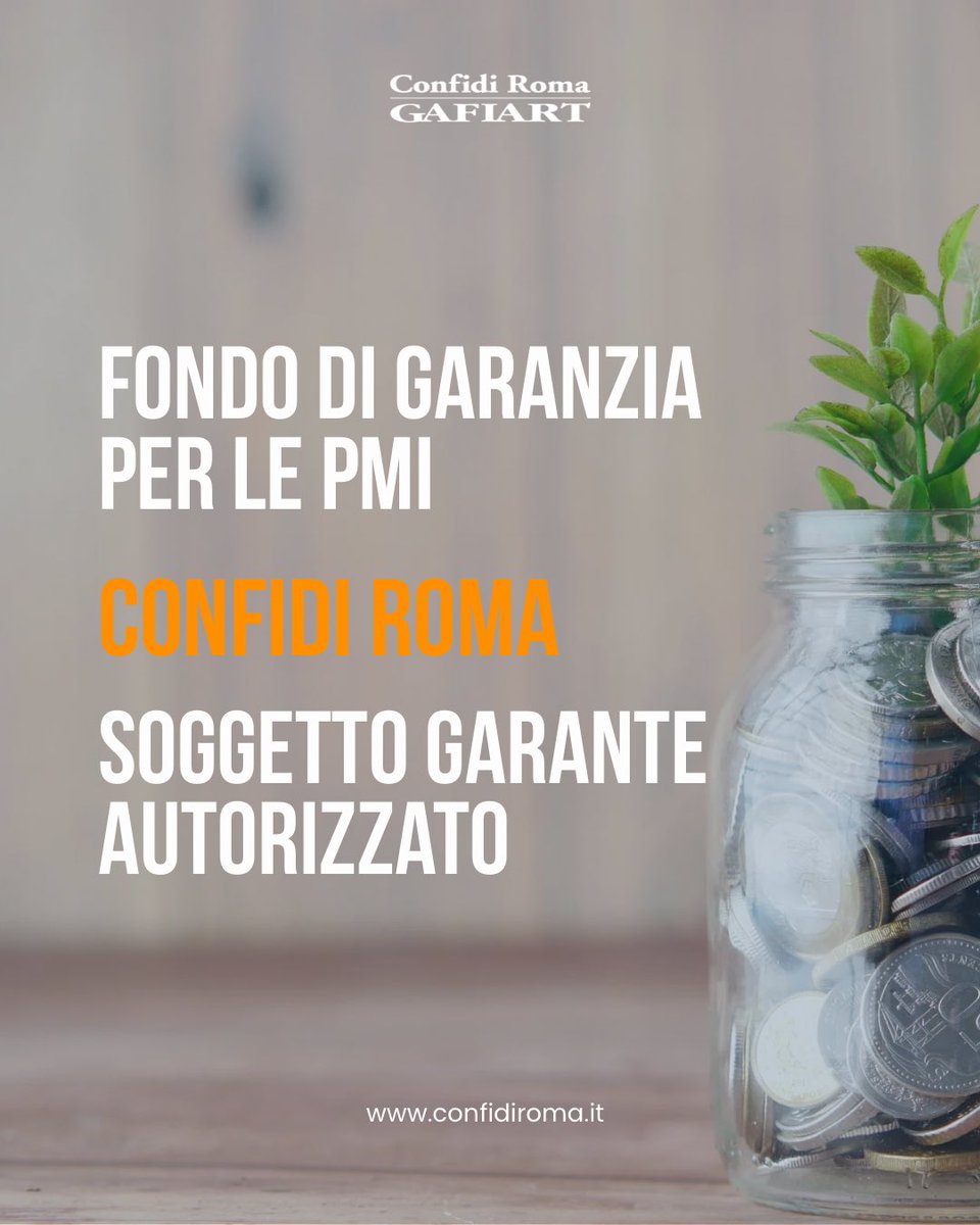 confidiroma's tweet photo. Confidi Roma Gafiart opera con il Fondo di Garanzia per le PMI in qualità di Soggetto Garante Autorizzato, supportando imprese e professionisti nei percorsi di accesso al credito con particolare attenzione alle micro e piccole imprese.

#pmi #accessoalcredito #fondodigaranzia https://t.co/eBUkULFFjW