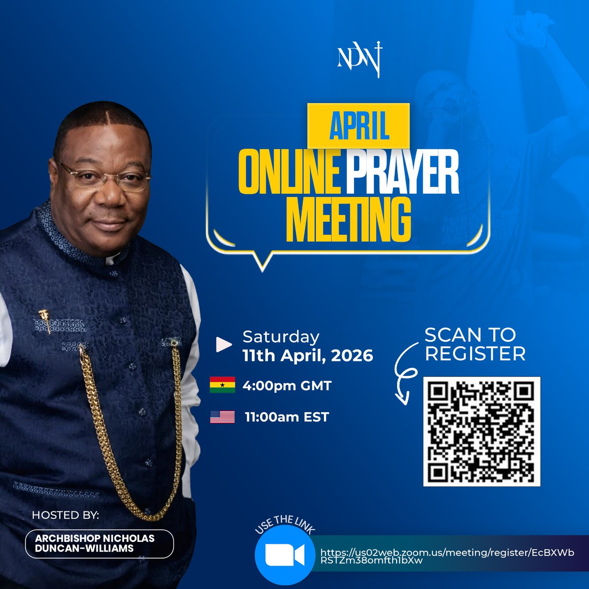 ArchbishopNick's tweet image. “Then they cried out to the LORD in their trouble, and He saved them out of their distresses…” — Psalm 107:19–20

I call you to a gathering with one heart and one voice to seek the Lord, trust His power and witness His saving hand. 

Whatever you're believing God for, this is