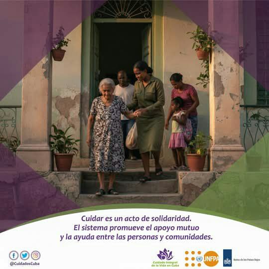 El cuidado es un acto de solidaridad.
El sistema promueve el apoyo mutuo y la ayuda entre las personas y comunidades.
#CuidadosCuba #MtssCuba