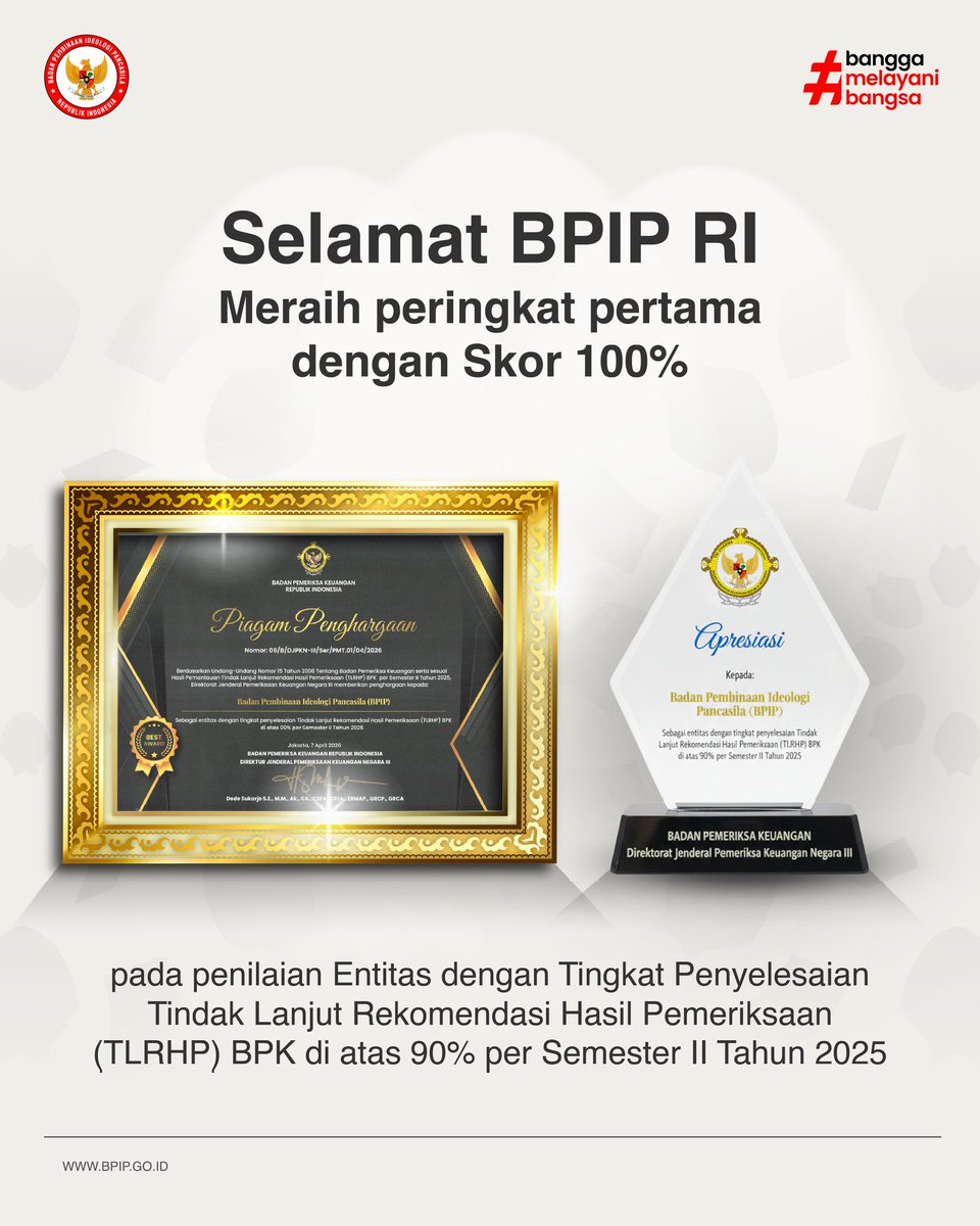 Badan Pembinaan Ideologi Pancasila tweet media