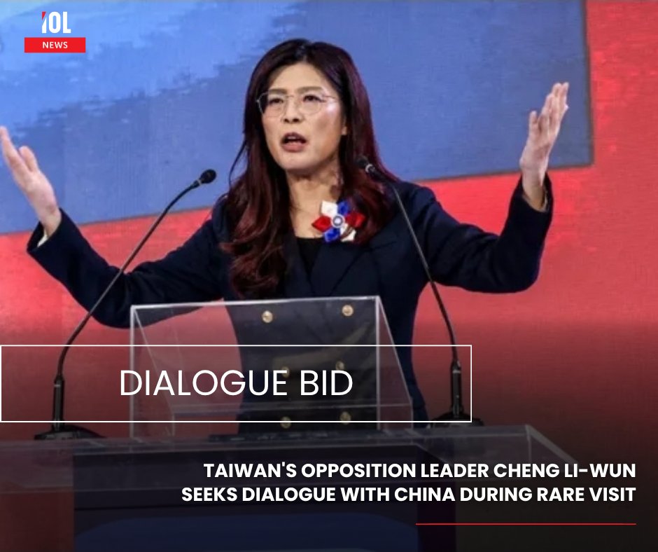 IOL's tweet image. Taiwan’s opposition leader arrived in China Tuesday for a rare peace‑focused visit, as Taipei warns Beijing may try to block US arms sales.
#news #Taiwan #opposition #leader #China #peace #visit #UnitedStates #arms #deal
Read on tinyurl.com/4ypv84hh